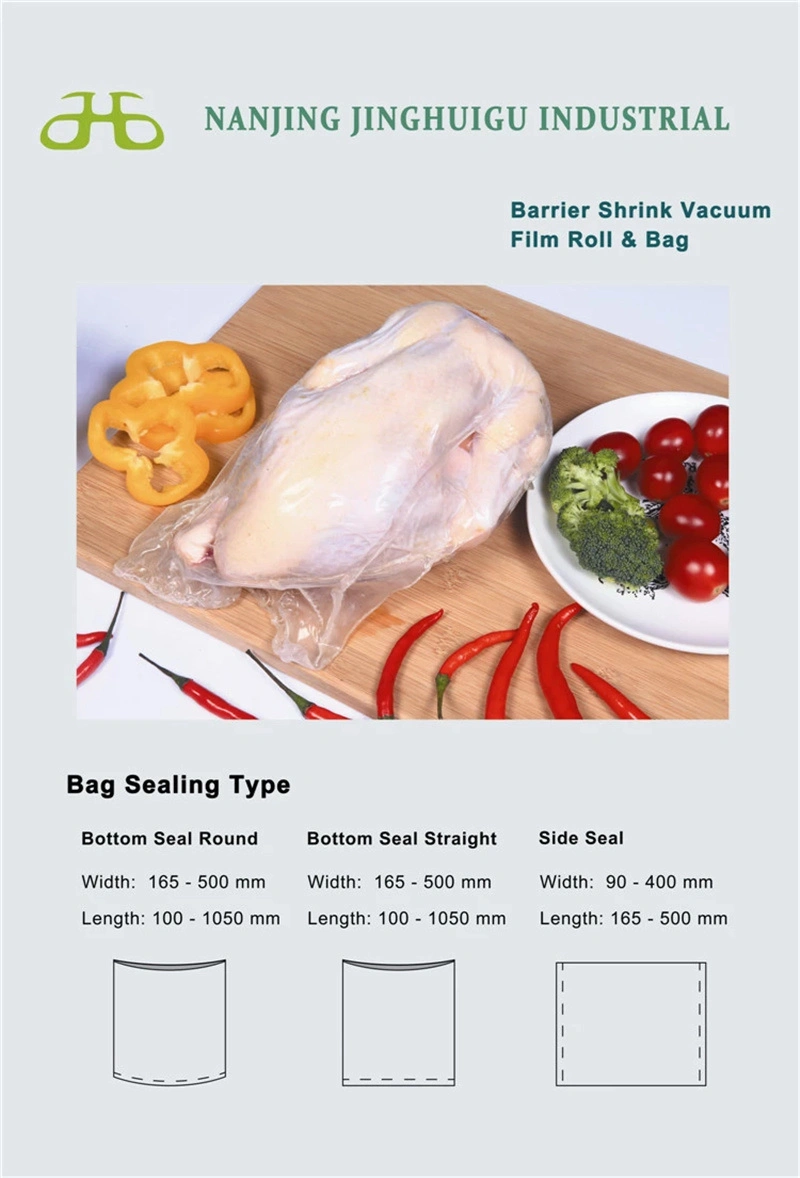 Plastic Bag Heat Seal Bags with Logo Poultry Shrink Wrap Bags for Chicken Wrap