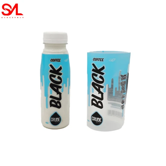 Custom Printing Pet/PVC Vinyl Film Beverage Milk Packing Bottle Shrink Wrap Sleeves